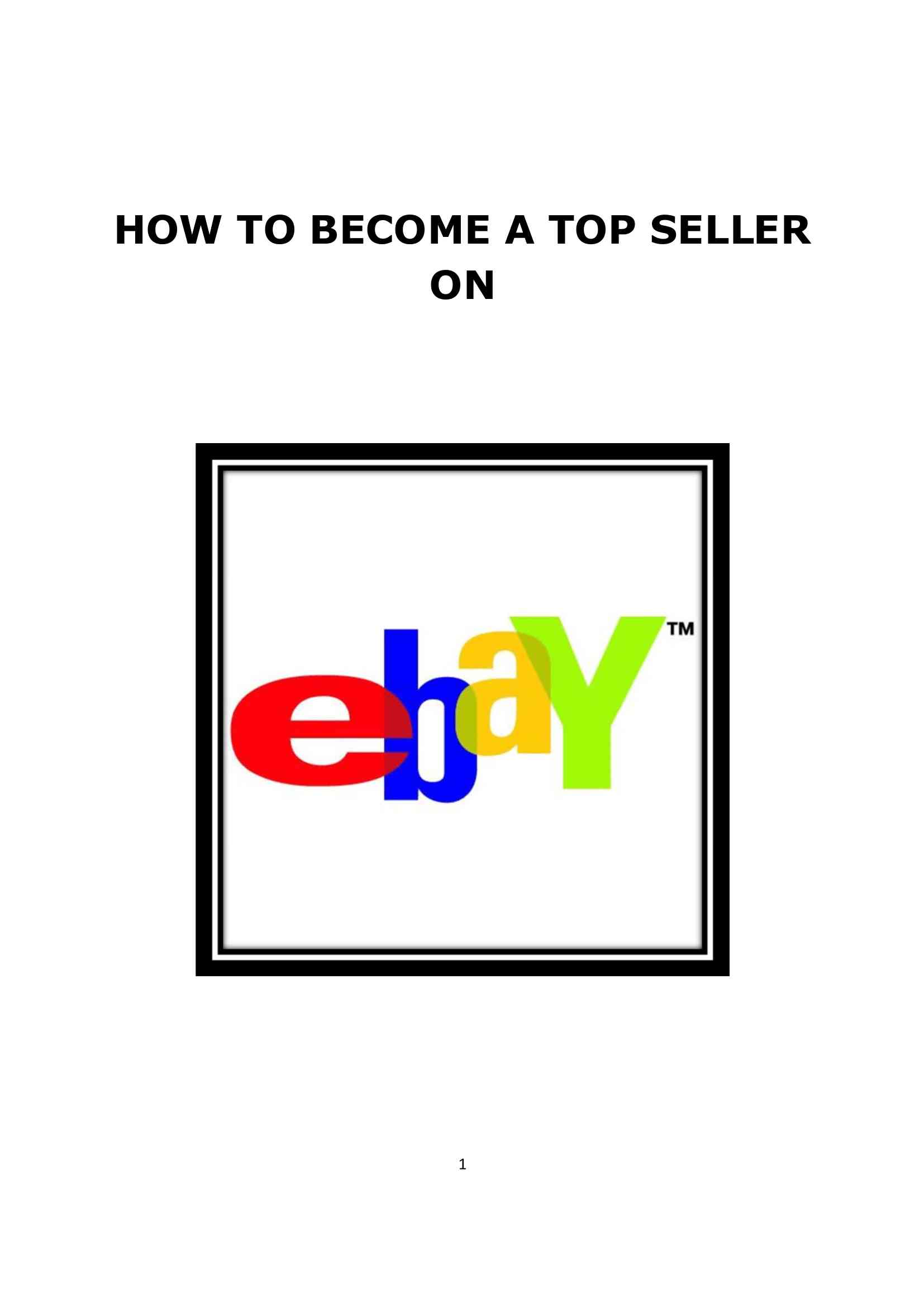 Become A Top Seller On EBay – DownloadCursos.org